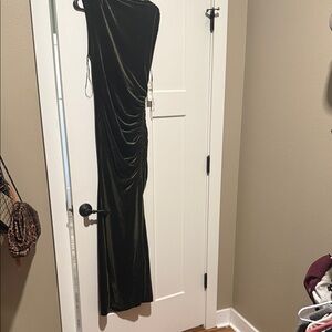 Olive color velvet Anthropologie dress. NWT Sz S